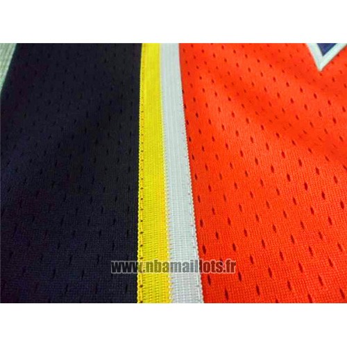 Maillot Golden State Warriors Stephen Curry No 30 Retro Orange